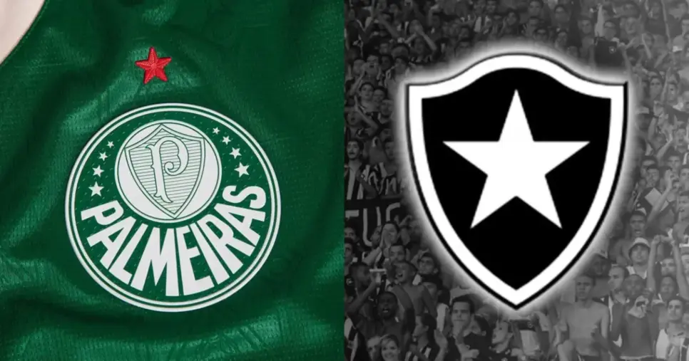 Palmeiras e Botafogo (Foto: Reprodução/ Internet) Palmeiras e Botafogo (Foto: Reprodução/ Internet)