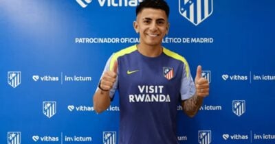 Thiago Almada, meia do Atlético de Madrid - Divulgação Atlético de Madrid