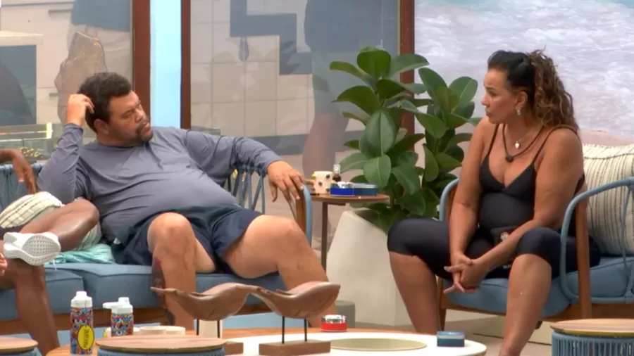  Atriz Solange Couto fez um desabafo durante conversa com Babu no BBB26 (Foto: Reprodução/ Globo)