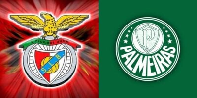 Benfica quer arrancar meia das mãos do Palmeiras (Reprodução: Montagem TV Foco)