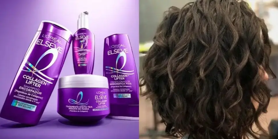 Produtos Elseve par dar volume ao cabelo (Reprodução: Montagem TV Foco)