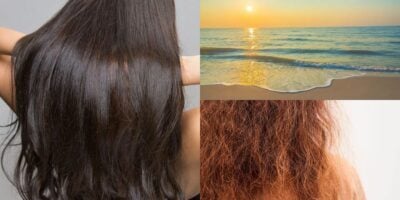 Cabelo hidratado por menos de R$30 após a praia (Reprodução: Montagem TV Foco)