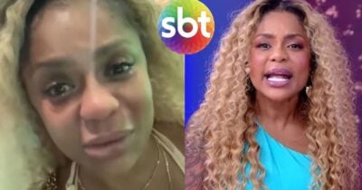 Cariúcha chorando e no Fofocalizando (Foto: Reprodução / Instagram / SBT)