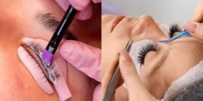 Extensão dos cílios x Lash Lifting (Reprodução: Montagem TV Foco)