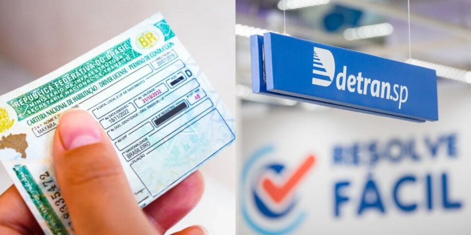 Detran-SP - CNH (Reprodução: Montagem )