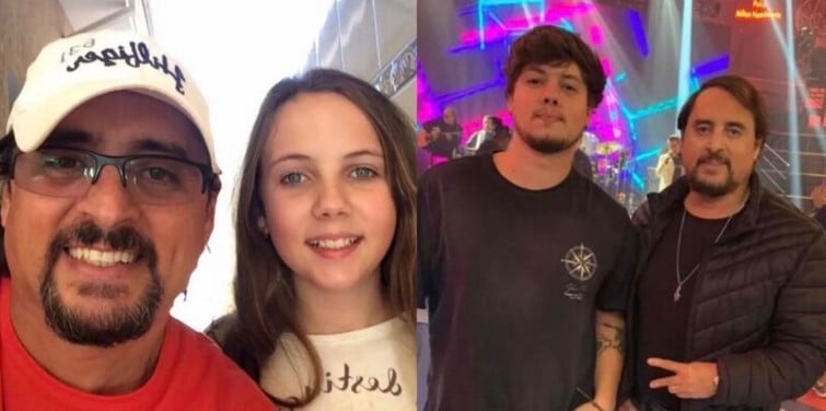 Cantor Mauri Lima ao lado dos filhos (Foto: Reprodução / Instagram)
