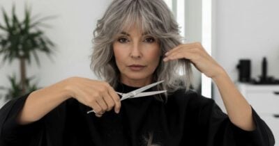 Veja a franja que está fazendo a cabeça das 65+ (Foto Reprodução/Montagem/Lennita/Tv Foco/Canva/GMN)