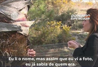 Homem que encontrou passaporte de Eliza dá entrevista ao Domingo Espetacular (Foto: Reprodução / Record)