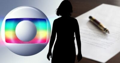 Ilustração de atriz e contrato com a Globo (Foto: Reprodução / Globo / Canva / Montagem TV Foco)