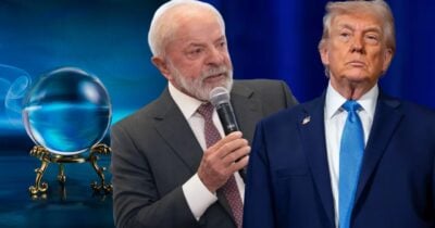 Ilustração de sensitivo, Lula e Trump (Foto: Reprodução / Gov / Instagram / Canva / Montagem TV Foco)