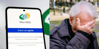 Comunicado do INSS com paralisação que atinge aposentados (Reprodução: Montagem TV Foco)