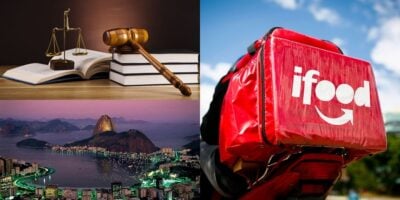 Nova lei no RJ atinge entregadores do iFood (Reprodução: Montagem TV Foco)