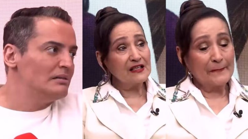 Leo Dias e Sonia Abrão (Foto: Reprodução / YouTube) 