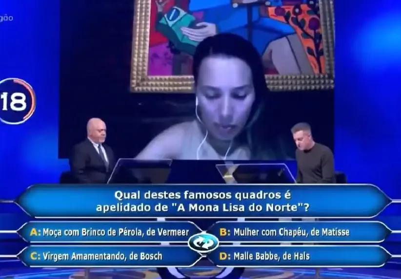 Sobrinha irritou até Luciano Huck (Foto: Reprodução / Globo) 