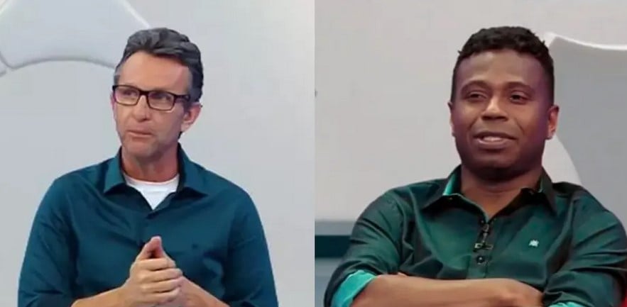 Neto e Edílson Capetinha (Foto: Reprodução / Band)

