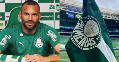 Weverton saindo do Palmeiras e novo goleiro de 2,04 m como substituto  - Montagem/Instagram