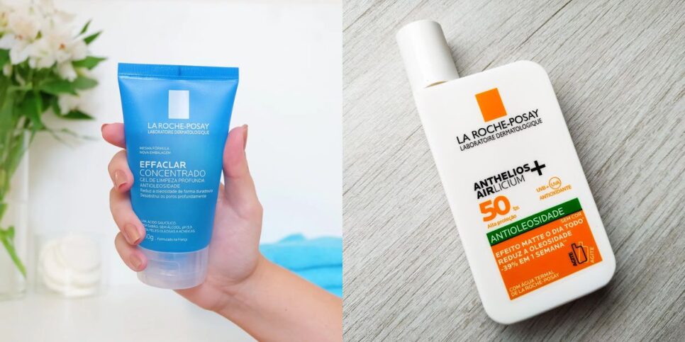 Produtos para pele oleosa (Reprodução: Montagem TV Foco)