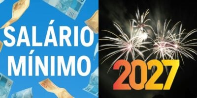 Projeção do salário mínimo para 2027 (Reprodução: Montagem TV Foco)