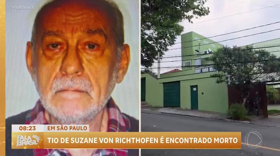 Tio de Suzane é encontrado morto (Foto: Reprodução / Record)

