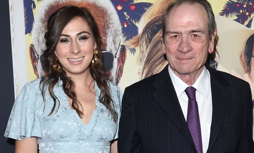 Ator Tommy Lee Jones e a filha Victoria Jones em 2017  (Foto: Axelle / Bauer-Griffin / FilmMagic)