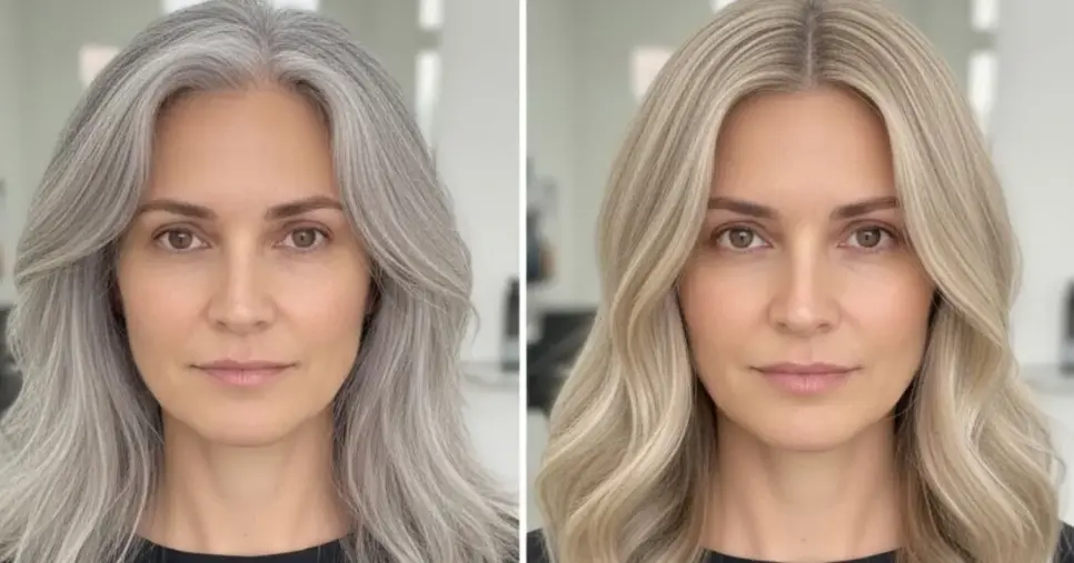 Ilustração mulher com o cabelo branco e loira (Foto: Montagem TV Foco / GMN) Ilustração mulher com o cabelo branco e loira (Foto: Montagem TV Foco / GMN)