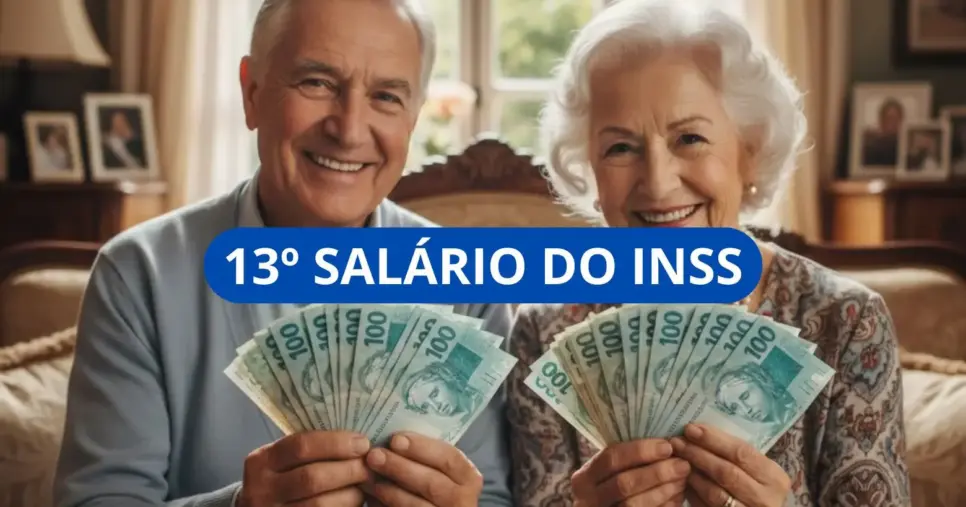 Ilustrações idosos e 13º salário do INSS (Foto: Montagem TV Foco / GMN)