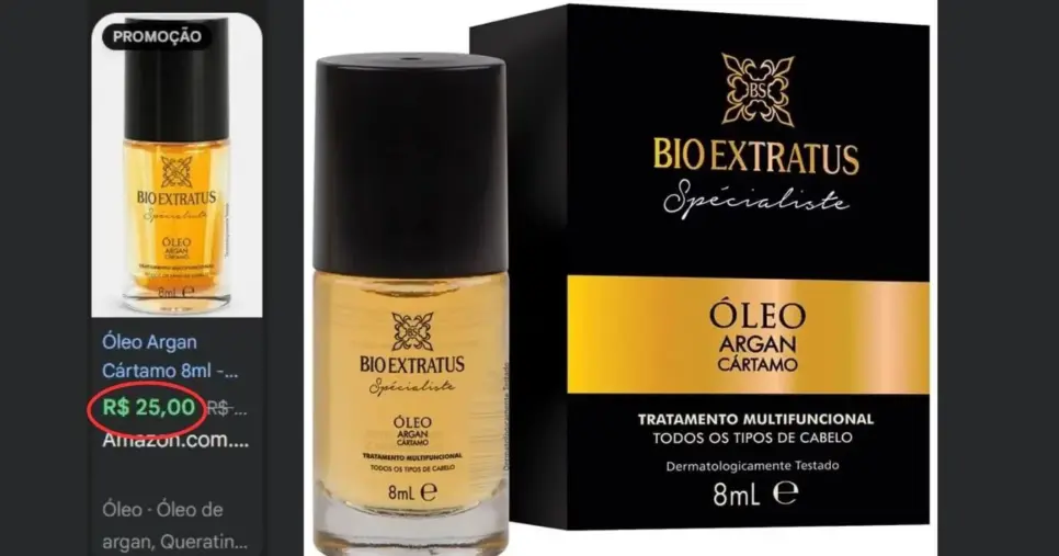 Bio Extratus - Óleo de Argan e Cártamo