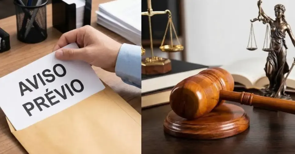Ilustração Lei trabalhista diz o que corta o Aviso-Prévio além da justa causa