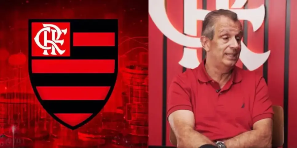Bap e o escudo do Flamengo (Reprodução: Youtube)