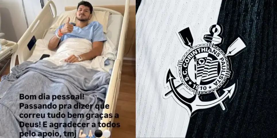 Hugo passou por uma cirurgia no menisco do joelho direito (Reprodução: Instagram) Hugo passou por uma cirurgia no menisco do joelho direito (Reprodução: Instagram)