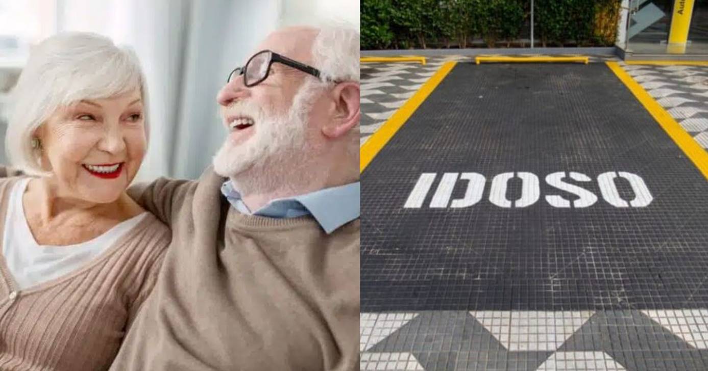 Ilustração Lei municipal livra idosos de 60+ do pagamento de estacionamento