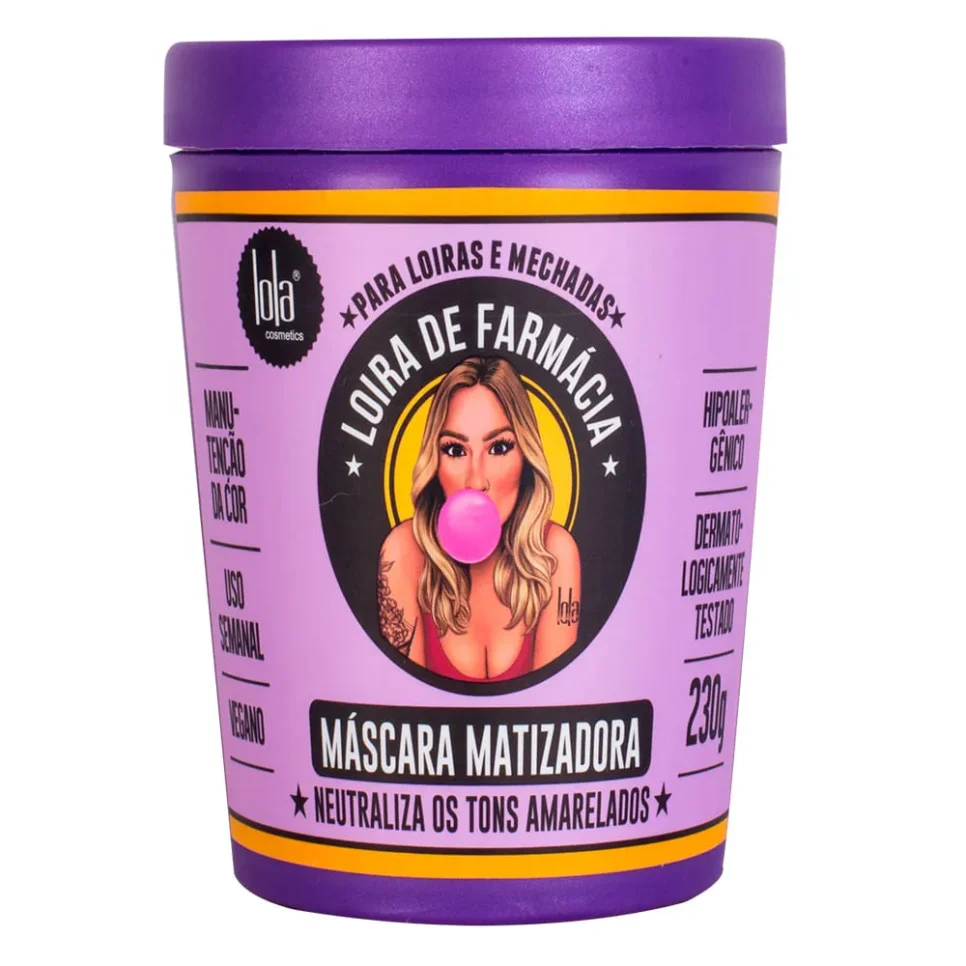 Loira de Farmácia Máscara Matizadora da Lola Cosmetics (Foto: Reprodução/ Internet)