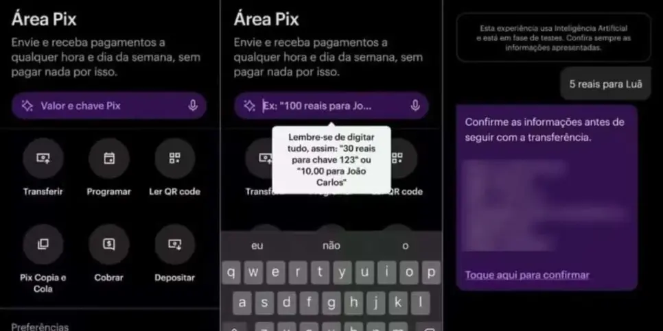PIX por mensagem para os clientes do Nubank (Reprodução: Divulgação) PIX por mensagem para os clientes do Nubank (Reprodução: Divulgação)