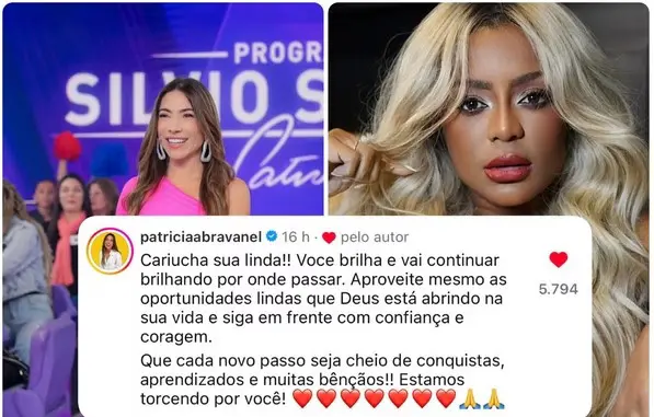 Patrícia Abravanel desejou sucesso para Cariúcha (Foto: Reprodução / Instagram) Patrícia Abravanel desejou sucesso para Cariúcha (Foto: Reprodução / Instagram)