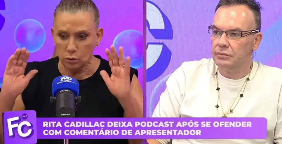 Rita Cadillac e Felipeh Campos (Foto: Reprodução / YouTube) Rita Cadillac e Felipeh Campos (Foto: Reprodução / YouTube)