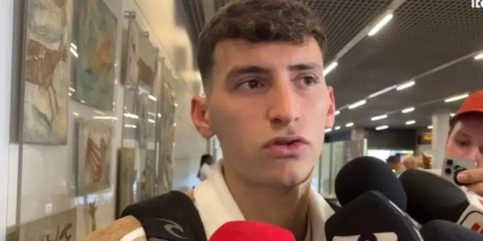 Tomás Pérez espera ser anunciado no Atlético-MG (Reprodução: Itatiaia / Youtube)