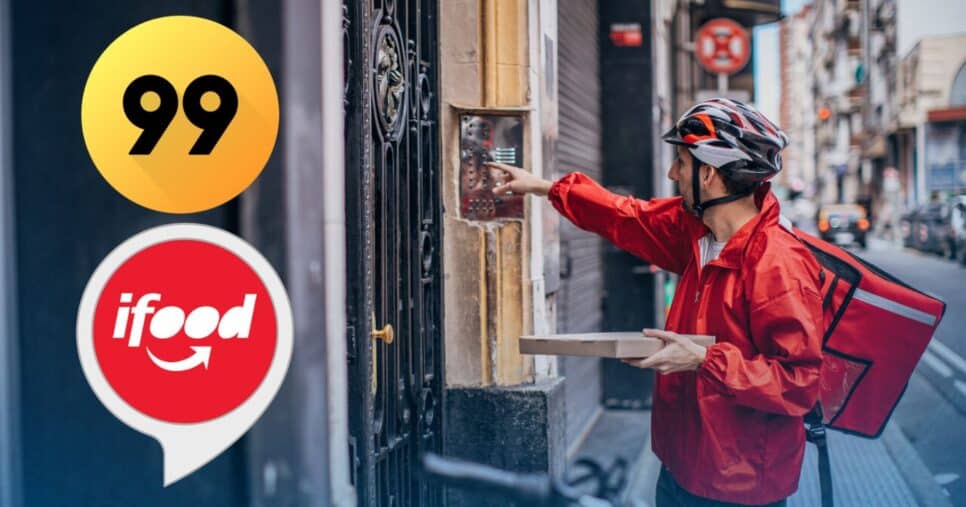 Projeto de lei em cidade de MG traz proibição para entregadores do Ifood e 99 em 2026 (Foto Reprodução/Montagem//Canva/Paola)