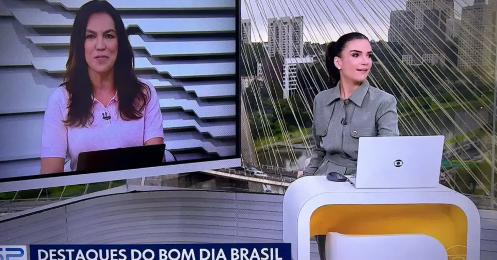 Ana Paula Araújo e Sabina Simonato - Foto: Globo Ana Paula Araújo e Sabina Simonato - Foto: Globo