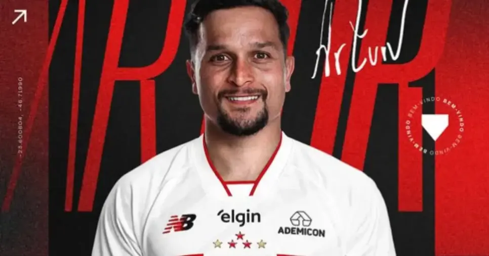 Artur é contratado por empréstimo pelo São Paulo - Foto: Instagram/São Paulo