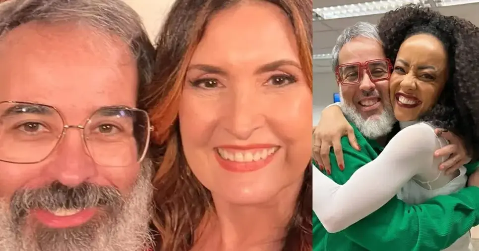 Fabricio Marta, Fátima Bernardes e Valéria Almeida (Fotos: Reproduções / Instagram)