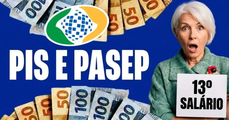 Saiba se aposentados podem receber o PIS/PASEP junto com o 13º salário (Foto Reprodução/Montagem/TV Foco/Canva/GMN)