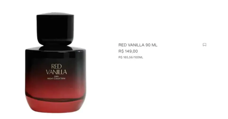 Perfume Red Vanilla (Foto: Zara)