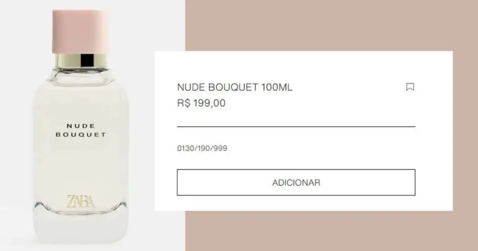 Zara Nude Bouquet (Foto Reprodução/Montagem/Lennita/Canva/Zara) Zara Nude Bouquet (Foto Reprodução/Montagem/Lennita/Canva/Zara)