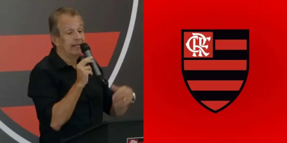 Bap assina contrato com novo reforço ao Flamengo (Reprodução: Youtube) Bap assina contrato com novo reforço ao Flamengo (Reprodução: Youtube)