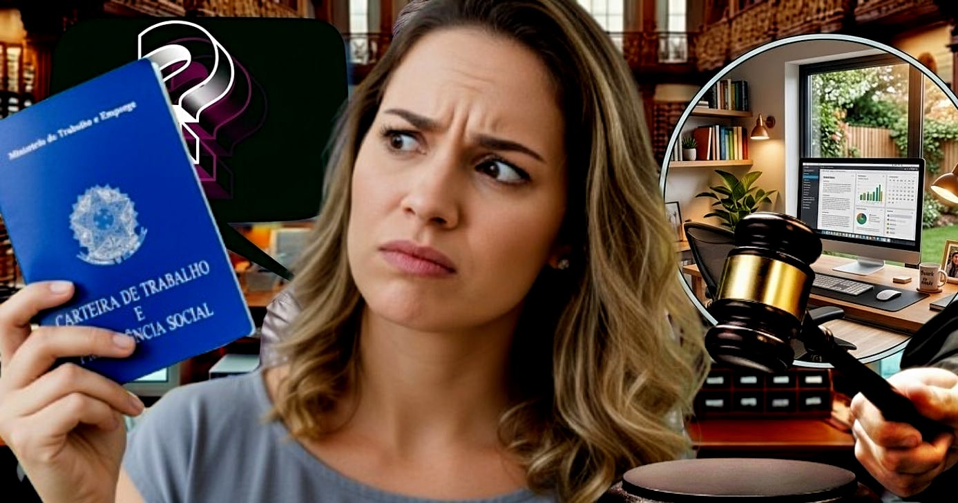 Saiba se o home office permite a demissão por justa causa (Foto Reprodução/Montagem/Lennita//Canva/GMN)