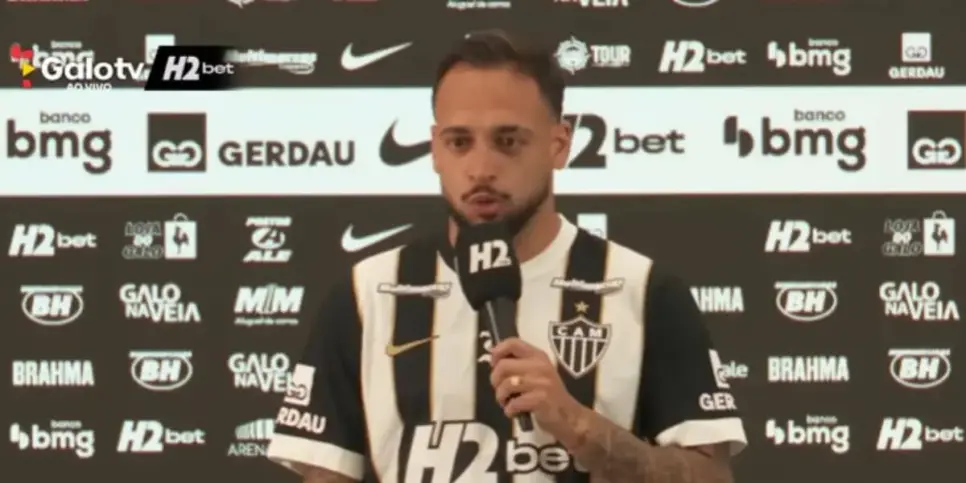 Maycon está lesionado no Alético-MG (Reprodução: Youtube) Maycon está lesionado no Alético-MG (Reprodução: Youtube)