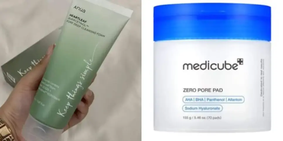 Produtos coreanos para deixar a pele uniforme (Reprodução: Montagem TV Foco0