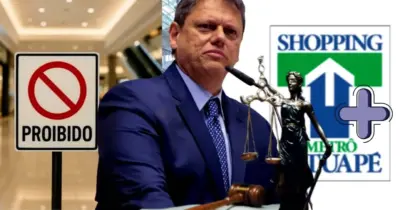 Tarcísio ciente: Lei em vigor nos shoppings de SP traz proibição que atinge o Tatuapé e mais