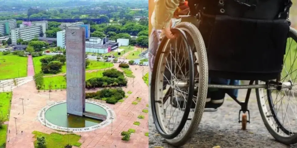 Faculdades como USP precisam reservar vagas para deficientes (Reprodução: Montagem TV Foco)