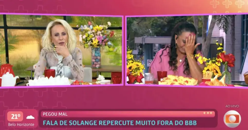 Ana Maria e Solange Couto (Foto: Reprodução / Globo)
